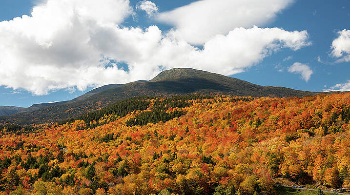 Wall Art featuring the photograph Mount Washington Nelson Crag Fall Colors by Dan Sproul