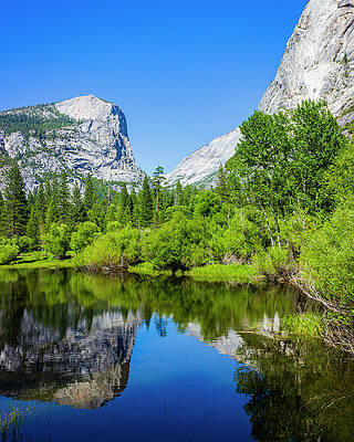 Mountain Photograph - Mount Watkins From Mirror Lake by David Fountain