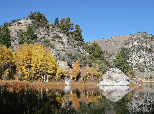 Serene Mountain Lake in Autumn Photograph
