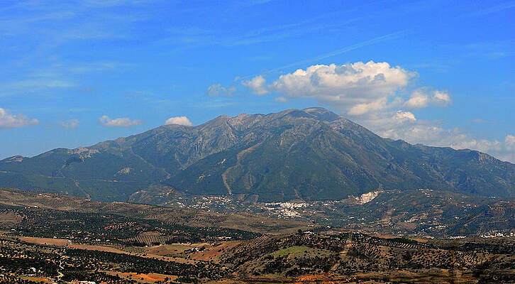 Sky Wall Art featuring the photograph Mountain Landscape In Spain by Severija Kirilovaite