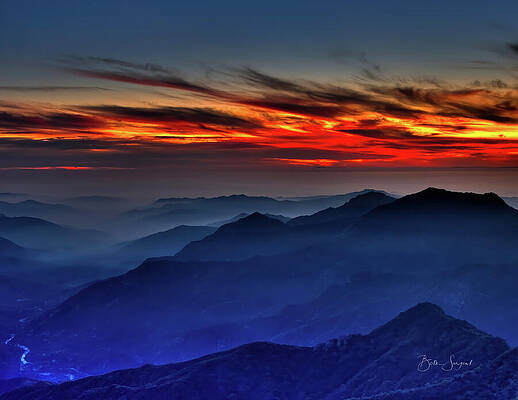 Sunset Wall Art featuring the photograph Mountain View Sunset by Beth Sargent