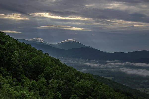 Wall Art featuring the photograph Mountaintop Clouds by Deb Beausoleil