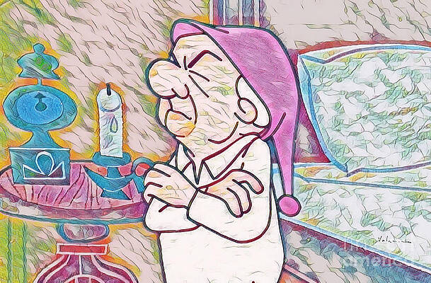 Wall Art featuring the digital art Mr Magoo Sleepwalking by Antonios Valamontes