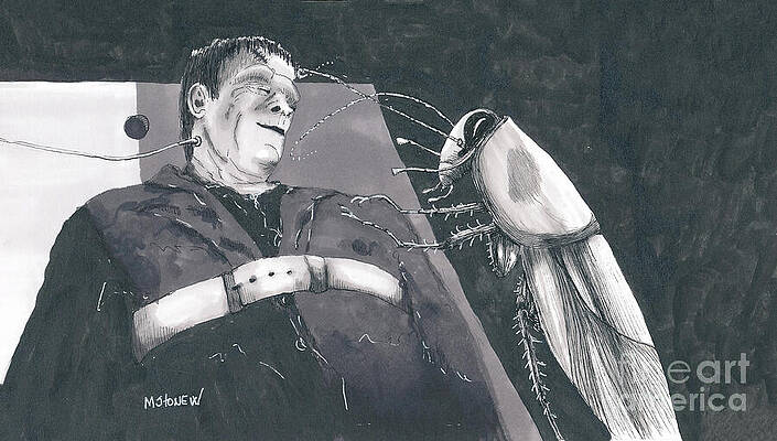 Wall Art featuring the painting Mr. Scuttle Comforts A Friend by Marie Stone-van Vuuren