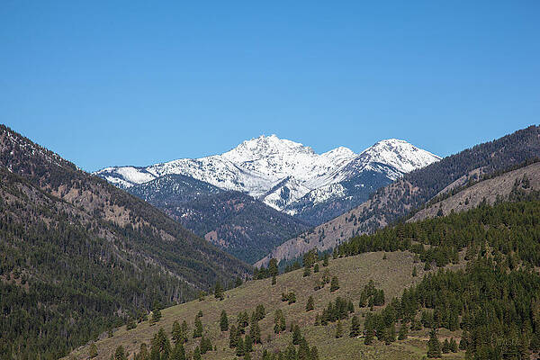 Wall Art featuring the photograph Mt Gardner From Sun Mountain Lodge In Winthrop By Omashte by Omaste Witkowski
