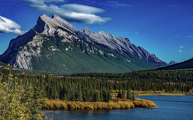 Canada Wall Art featuring the photograph Mt Rundle Banff Alberta Canada by Tommy Farnsworth