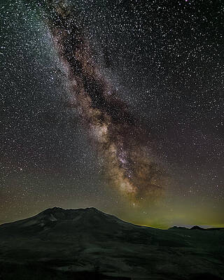 Washington Wall Art featuring the photograph Mt. St. Helen's Milky Way by Tim Lyden