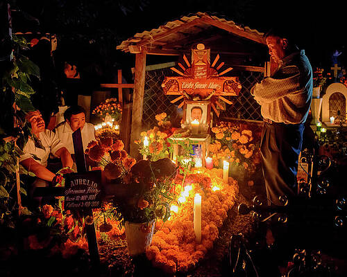 Heritage Wall Art featuring the photograph Muertos Vigil by Steven Dos Remedios