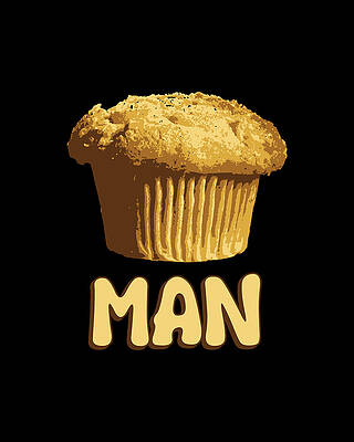 Cool Wall Art featuring the digital art Muffin Man by Flippin Sweet Gear