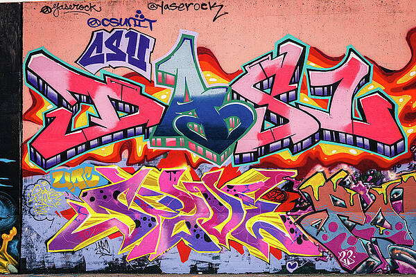 Wall Art featuring the photograph Mural Mile - Graffiti Mile by Robert Niemeier