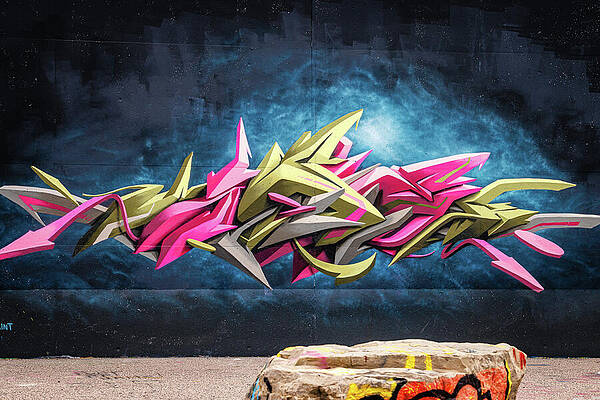 Wall Art featuring the photograph Mural Mile - Intricate Graffiti by Robert Niemeier