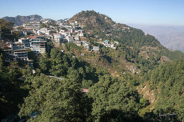 Hill Station Wall Art featuring the photograph Mussoorie Hills Landscape-1 by Sanjay Marathe