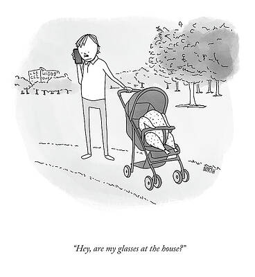 Dad Drawing - My Glasses by Rich North