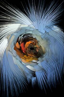 Abstract Digital Art - My Parrot Polly by David Manlove