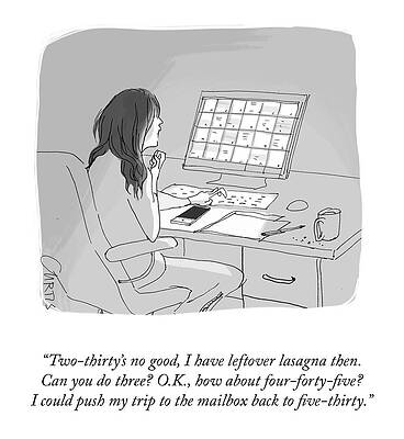 Remote Wall Art featuring the drawing My Trip To The Mailbox by Kate Curtis