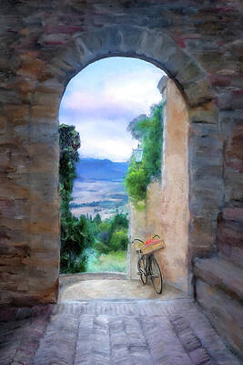 My Tuscan Ride Print