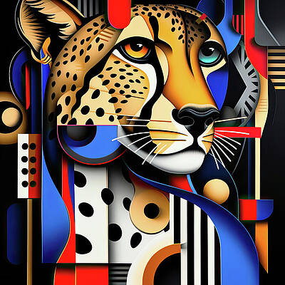 Digital Art - Cheetah 1 by Gian Smith