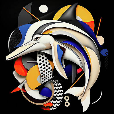 Digital Art - Dolphin 1 by Gian Smith