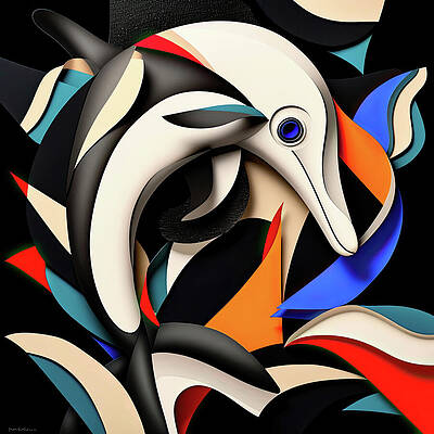 Digital Art - Dolphin 2 by Gian Smith