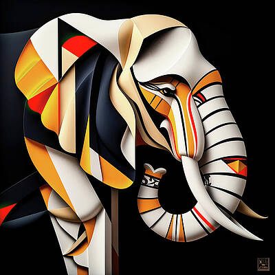 Digital Art - Elephant 5 by Gian Smith