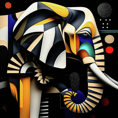 Digital Art - Elephant 4 by Gian Smith