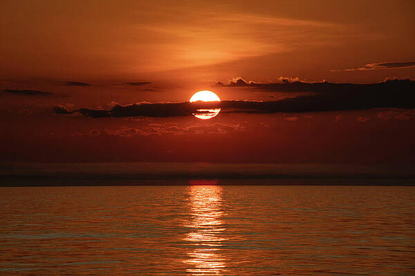 Lake Superior Photograph - Mysterious Sunset by Vi Ray