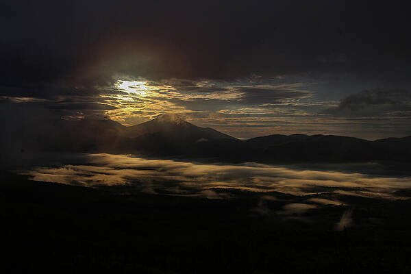 Wall Art featuring the photograph Mystic Morning In The Blue Ridge Mountains by Deb Beausoleil