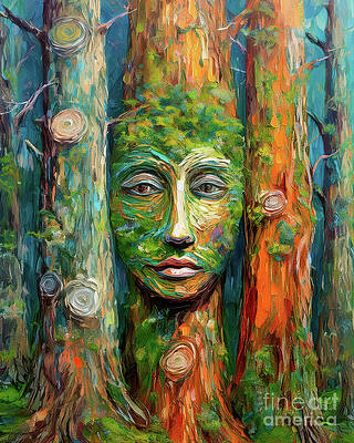 Nature Wall Art featuring the ai art Abigail by Macro Abundance