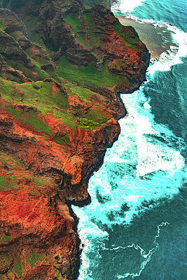 Paradise Photograph - Na Pali Coast And Shore - Kauai, Hawaii by Abbie Warnock