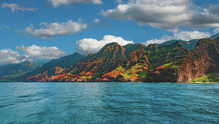 Paradise Photograph - Na Pali Coast From The Sea - Kauai, Hawaii by Abbie Warnock