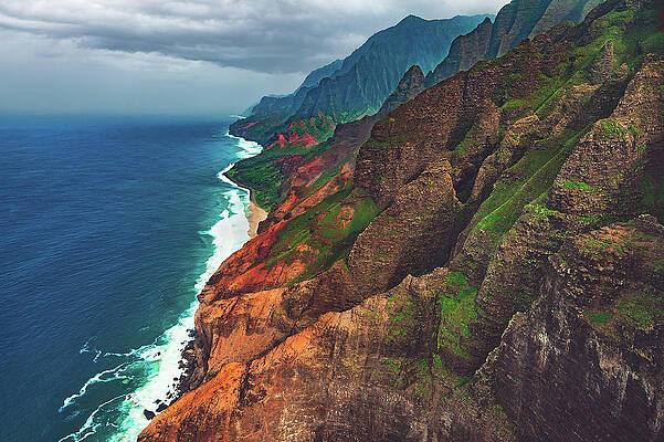 Paradise Photograph - Na Pali Coast Vista 2 - Kauai, Hawaii by Abbie Warnock