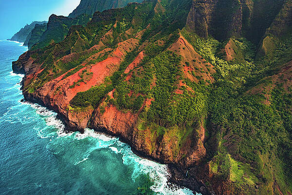 Paradise Photograph - Na Pali Surf - Kauai, Hawaii by Abbie Warnock