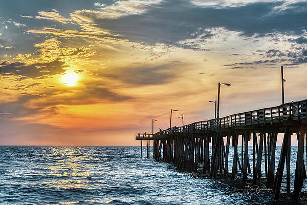 Obx Photograph - Nags Head Pier #2243 by Dan Beauvais