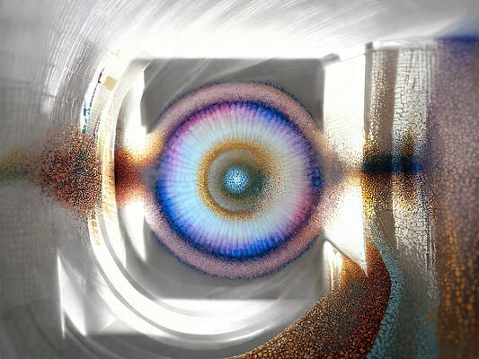 Organic Wall Art featuring the digital art Nanobots Going To Work In The Morning by Eris And AI