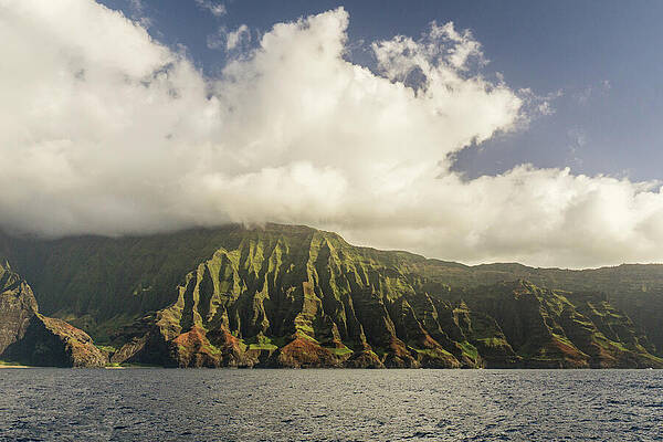 Hawaii Wall Art featuring the photograph NaPali Coast Shapes And Shore #2 by Nancy Gleason