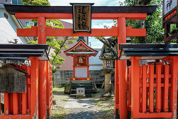 Vibrant Wall Art featuring the photograph Nara Neighborhood Shrine by Steven Dos Remedios