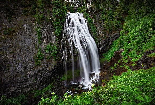 United States Wall Art featuring the photograph Narada Falls, Washington State by Abbie Warnock