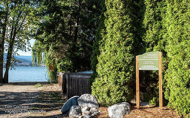 Beach Photograph - Naramata Centre Beach Access by Tom Cochran