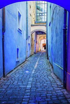 Germany Wall Art featuring the photograph Narrow Blue Passage by Tatiana Travelways