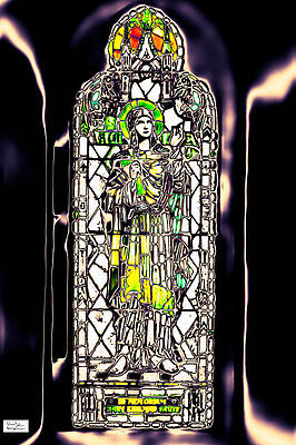 Wall Art featuring the photograph Nash- Sainted And Stained by Alex John Bergerman