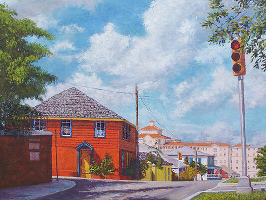 Wall Art featuring the painting Nassau Lockdown by Ritchie Eyma