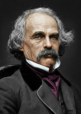 Wall Art featuring the photograph Nathaniel Hawthorne by Dan Sproul