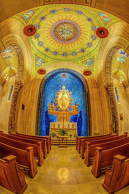 Wall Art featuring the photograph National Shrine Of The Immaculate Conception Chapel by Susan Candelario