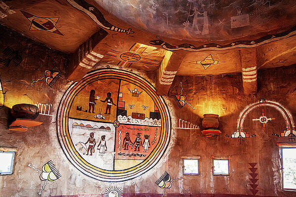 Arizona Photograph - Native Art Mural - Watch Tower, Grand Canyon, Arizona by Tatiana Travelways