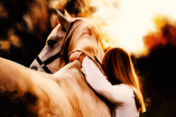 Woman Digital Art - Natural Bond by Gradify Creations