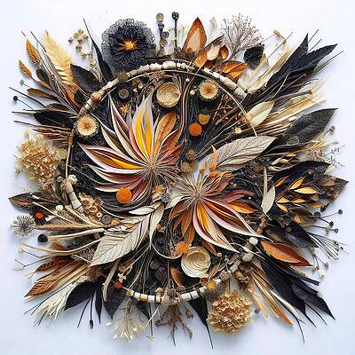 Intricate Digital Art - Natural Mandala 4 by Colin Hardman