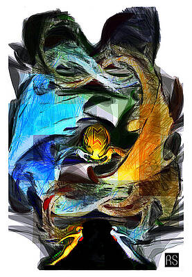 Nature Wall Art featuring the painting Nature Elements by Rafael Salazar