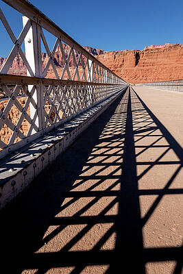 Rock Wall Art featuring the photograph Navajo Bridge Over Colorado River by Craig A Walker