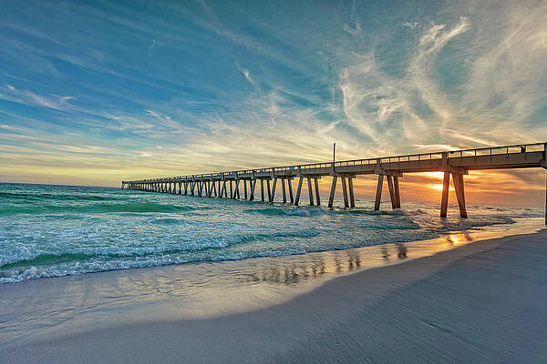 Florida Photograph - Navarre Sunset Glows by Chris Spencer