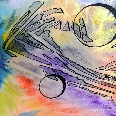 Modern Wall Art featuring the mixed media Nbs2423 by Eileen Kelly